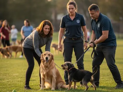 Betriebshaftpflicht für Hundeschule / Hundetrainer übernimmt die Kosten für Schäden, die sich Hunde gegenseitig beim Training antun können.