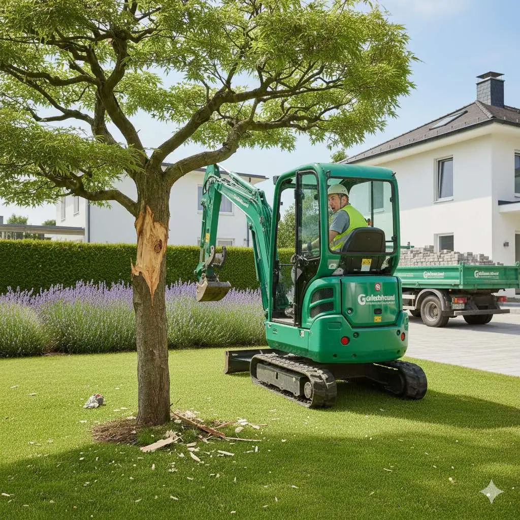 Die Betriebshaftpflicht für den Garten- und Landschaftsbau deckt Schäden durch Mitarbeiter ab.