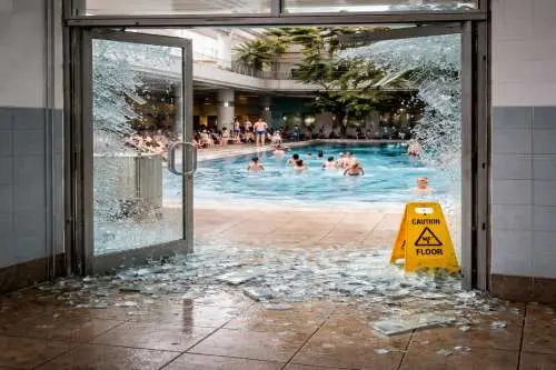 Die Betriebshaftpflicht für ein Schwimmbad deckt Personenschaden ab.